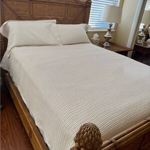 Restore Home 3 Piece Queen Duvet Cover and Shams Cream